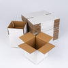 50 4x4x4 White Cardboard Paper Boxes Mailing Packing Shipping Box Corrugated Carton